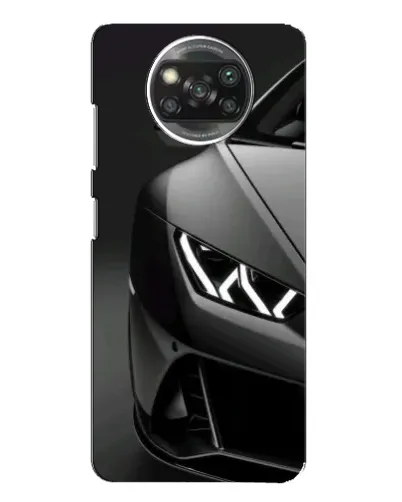 Чохол для Xiaomi POCO X3 з картинкою «Lamborghini фари деталізація»