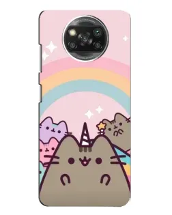 Чехол для Xiaomi POCO X3 с картинкой «Единорог Pusheen»