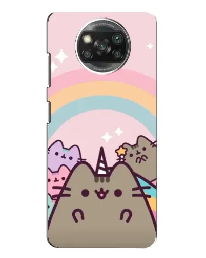 Чехол для Xiaomi POCO X3 с картинкой «Единорог Pusheen»