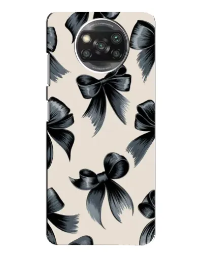 Чехол для Xiaomi POCO X3 с картинкой «Банты Coquette»