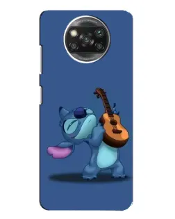 Чехол для Xiaomi POCO X3 с картинкой «Стич с укулеле»
