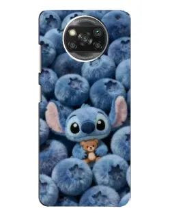 Чехол для Xiaomi POCO X3 с картинкой «Стич и голубика»