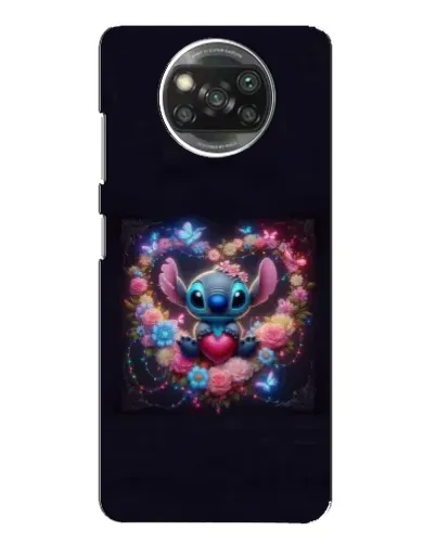 Чехол для Xiaomi POCO X3 с картинкой «Stitch в цветах» Чехол для Xiaomi POCO X3 с картинкой «Stitch в цветах»