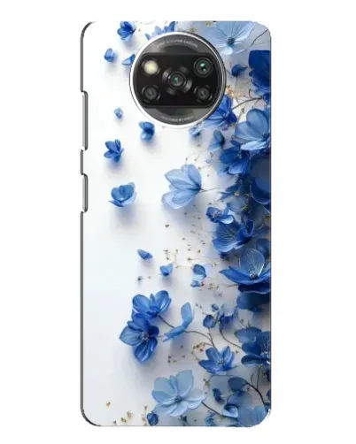 Чехол для Xiaomi POCO X3 с картинкой «Голубой цветочный каскад» Чехол для Xiaomi POCO X3 с картинкой «Голубой цветочный каскад»