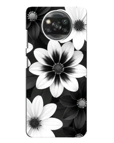 Чехол для Xiaomi POCO X3 с картинкой «Монохромные астры» Чехол для Xiaomi POCO X3 с картинкой «Монохромные астры»