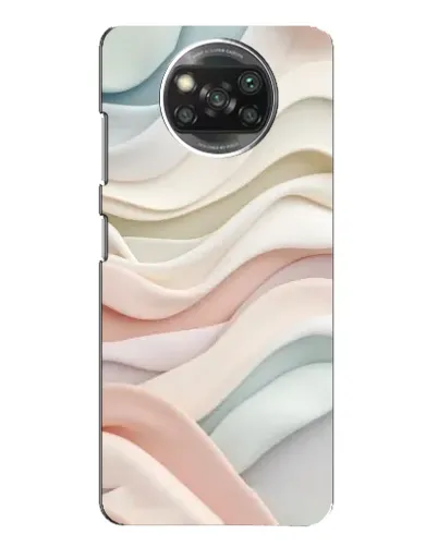 Чехол для Xiaomi POCO X3 с картинкой «Пастельные нежные волны»