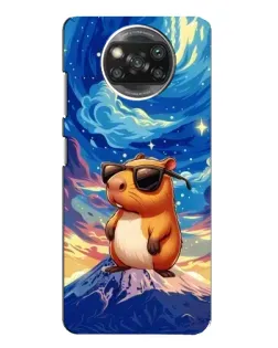 Чехол для Xiaomi POCO X3 с картинкой «Капибара Ван Гога»