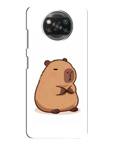 Чехол для Xiaomi POCO X3 с картинкой «Толстенькая капибара»