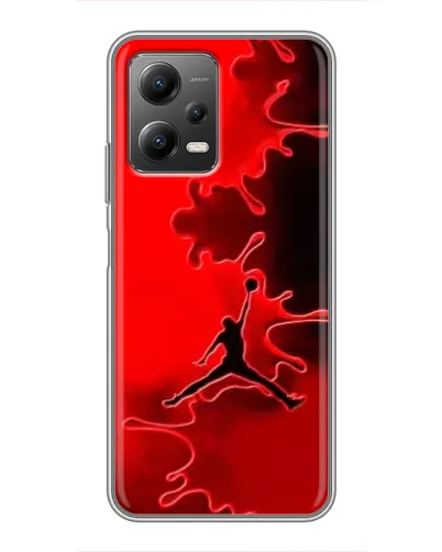 Чехол для Xiaomi POCO X5 (5G) с картинкой «Jordan Red Smoke» Чехол для Xiaomi POCO X5 (5G) с картинкой «Jordan Red Smoke»