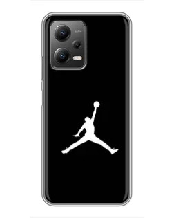 Чехол для Xiaomi POCO X5 (5G) с картинкой «Jordan Silhouette»