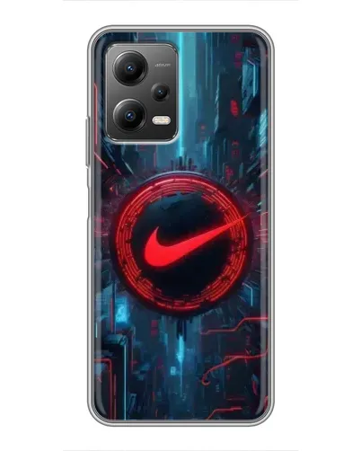 Чехол для Xiaomi POCO X5 (5G) с картинкой «Техногенный стиль Nike» Чехол для Xiaomi POCO X5 (5G) с картинкой «Техногенный стиль Nike»