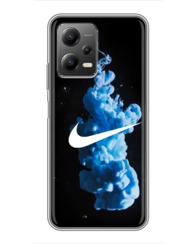 Чехол для Xiaomi POCO X5 (5G) с картинкой «Nike и синий дым» Чехол для Xiaomi POCO X5 (5G) с картинкой «Nike и синий дым»