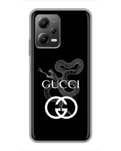 Чехол для Xiaomi POCO X5 (5G) с картинкой «Gucci — серебряная змея»