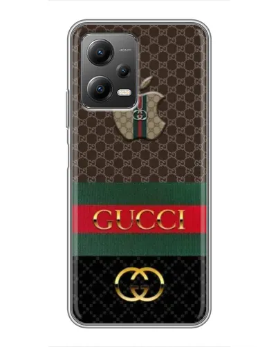 Чехол для Xiaomi POCO X5 (5G) с картинкой «Gucci — брендированный десерт»