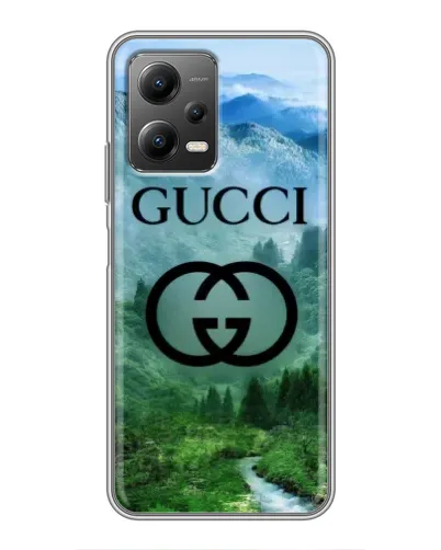 Чехол для Xiaomi POCO X5 (5G) с картинкой «Gucci — горный пейзаж»