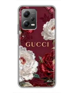 Чехол для Xiaomi POCO X5 (5G) с картинкой «Gucci — бордовые розы» Чехол для Xiaomi POCO X5 (5G) с картинкой «Gucci — бордовые розы»
