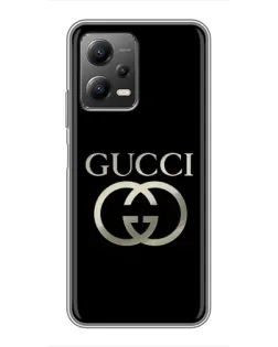 Чехол для Xiaomi POCO X5 (5G) с картинкой «Gucci — золото на черном» Чехол для Xiaomi POCO X5 (5G) с картинкой «Gucci — золото на черном»