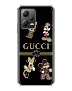 Чехол для Xiaomi POCO X5 (5G) с картинкой «Gucci — герои Disney и монограмма» Чехол для Xiaomi POCO X5 (5G) с картинкой «Gucci — герои Disney и монограмма»