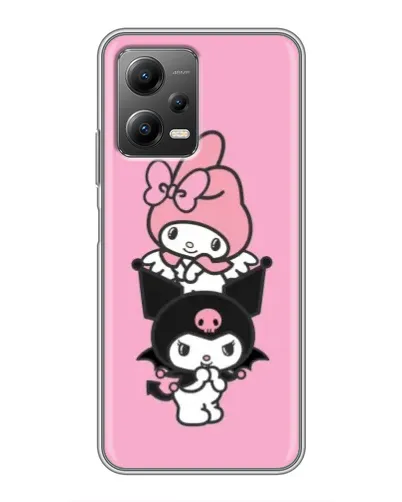 Чехол для Xiaomi POCO X5 (5G) с картинкой «My Melody и Kuromi» Чехол для Xiaomi POCO X5 (5G) с картинкой «My Melody и Kuromi»