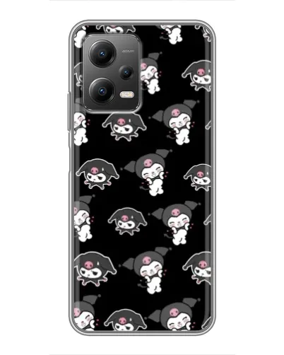 Чехол для Xiaomi POCO X5 (5G) с картинкой «Черный паттерн Kuromi» Чехол для Xiaomi POCO X5 (5G) с картинкой «Черный паттерн Kuromi»