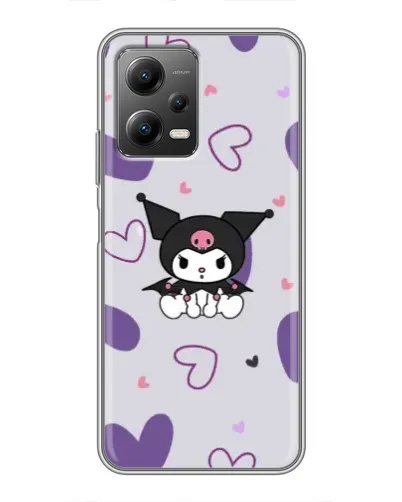 Чехол для Xiaomi POCO X5 (5G) с картинкой «Kuromi и лавандовые сердца» Чехол для Xiaomi POCO X5 (5G) с картинкой «Kuromi и лавандовые сердца»