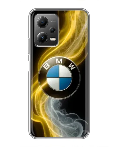 Чехол для Xiaomi POCO X5 (5G) с картинкой «Золотистый дым BMW»