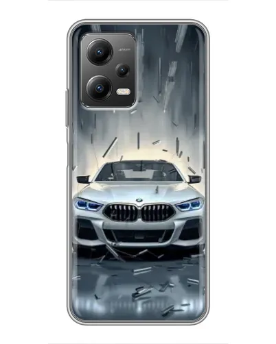 Чехол для Xiaomi POCO X5 (5G) с картинкой «BMW в свете фар»