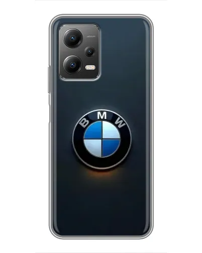 Чехол для Xiaomi POCO X5 (5G) с картинкой «Логотип BMW — минимализм»