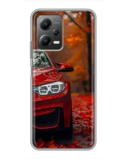 Чехол для Xiaomi POCO X5 (5G) с картинкой «Осенняя BMW M4»
