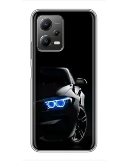 Чохол для Xiaomi POCO X5 (5G) з картинкою «BMW — нічний погляд»