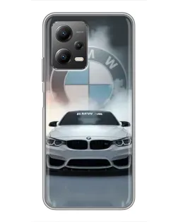Чохол для Xiaomi POCO X5 (5G) з картинкою «BMW в білому диму»