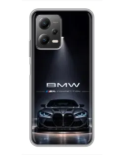 Чохол для Xiaomi POCO X5 (5G) з картинкою «BMW крізь нічне місто»