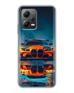 Чохол для Xiaomi POCO X5 (5G) з картинкою «BMW — золота емблема»
