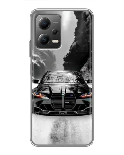 Чохол для Xiaomi POCO X5 (5G) з картинкою «BMW — акварельний дрифт»