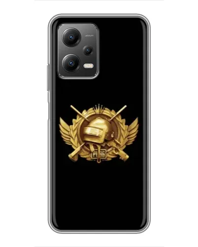 Чехол для Xiaomi POCO X5 (5G) с картинкой «PUBG — оранжевый градиент»