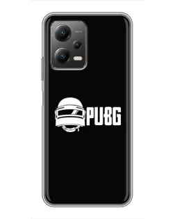 Чехол для Xiaomi POCO X5 (5G) с картинкой «PUBG — классический лого»