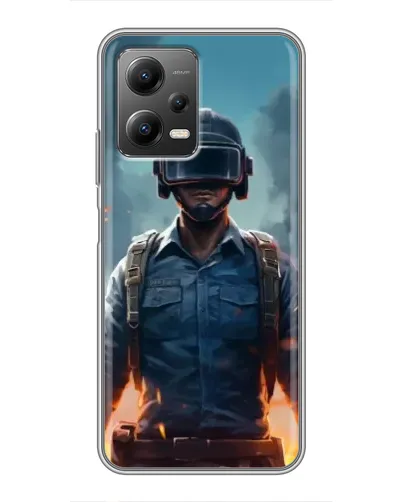 Чехол для Xiaomi POCO X5 (5G) с картинкой «PUBG — реалистичный герой»