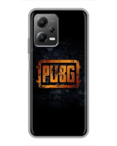 Чехол для Xiaomi POCO X5 (5G) с картинкой «PUBG — золотой логотип»