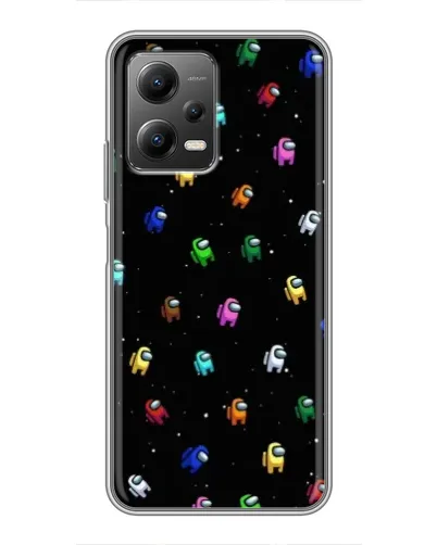 Чехол для Xiaomi POCO X5 (5G) с картинкой «Экипаж Among Us»