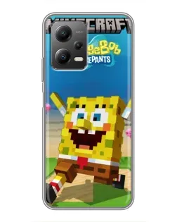 Чохол для Xiaomi POCO X5 (5G) з картинкою «Губка Боб Minecraft» Чохол для Xiaomi POCO X5 (5G) з картинкою «Губка Боб Minecraft»