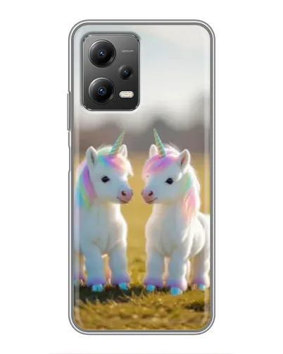 Чехол для Xiaomi POCO X5 (5G) с картинкой «Пара единорогов» Чехол для Xiaomi POCO X5 (5G) с картинкой «Пара единорогов»