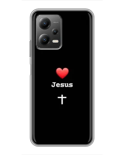 Чехол для Xiaomi POCO X5 (5G) с картинкой «Сердце - Jesus» Чехол для Xiaomi POCO X5 (5G) с картинкой «Сердце - Jesus»