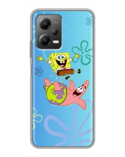 Чехол для Xiaomi POCO X5 (5G) с картинкой «Спанч Боб и Патрик»
