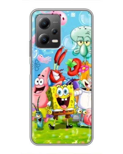 Чохол для Xiaomi POCO X5 (5G) з картинкою «Губка Боб та друзі» Чохол для Xiaomi POCO X5 (5G) з картинкою «Губка Боб та друзі»