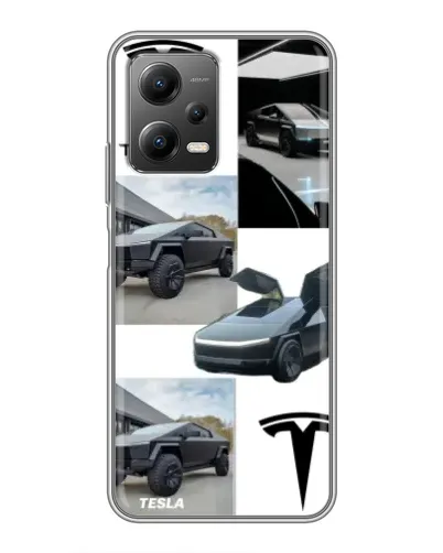 Чехол для Xiaomi POCO X5 (5G) с картинкой «Коллаж Cybertruck Tesla» Чехол для Xiaomi POCO X5 (5G) с картинкой «Коллаж Cybertruck Tesla»
