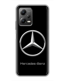 Чехол для Xiaomi POCO X5 (5G) с картинкой «Mercedes Silver Logo»