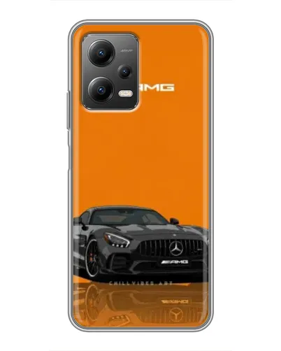 Чехол для Xiaomi POCO X5 (5G) с картинкой «Оранжевый Mercedes AMG» Чехол для Xiaomi POCO X5 (5G) с картинкой «Оранжевый Mercedes AMG»