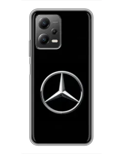 Чехол для Xiaomi POCO X5 (5G) с картинкой «Mercedes классический лого»