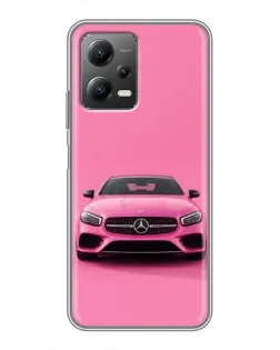 Чохол для Xiaomi POCO X5 (5G) з картинкою «Рожевий Mercedes AMG»