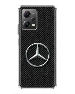Чохол для Xiaomi POCO X5 (5G) з картинкою «Карбоновий Mercedes стиль»